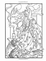 Coloring Pages Dover Book Sheets Noble Colouring Books Marty Publications Magic Fantasy Blank sketch template