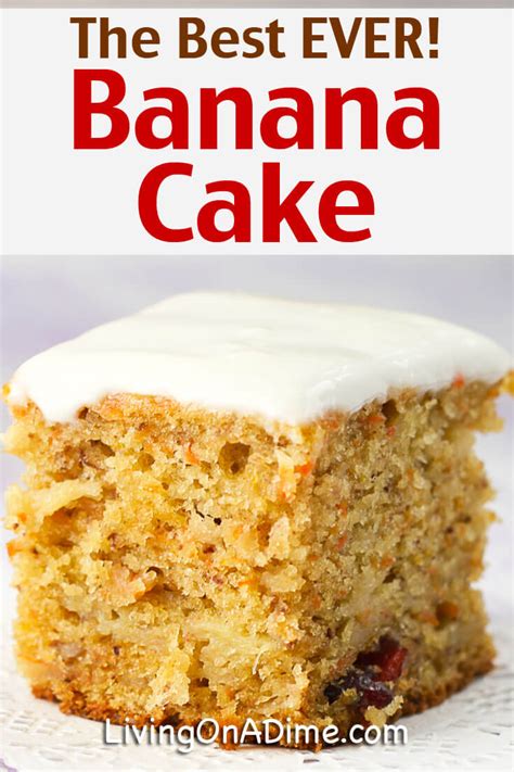 banana cake recipe easy banana cake  scratch