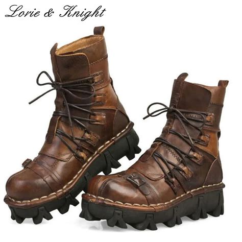 mens lace  cowhide genuine leather work boots military uniform boots motorcycle martin boots