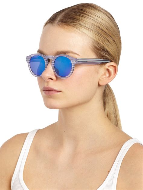 clear mirrored sunglasses