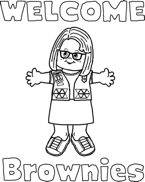 girl scout coloring pages coloring home