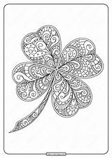 Clover Zentangle sketch template
