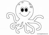 Coloring Octopus Pages Cute Printable Outline Da Simple Drawing Colorare Colouring Disegni Print Color Preschool Getdrawings Di Disegno Kids Looking sketch template