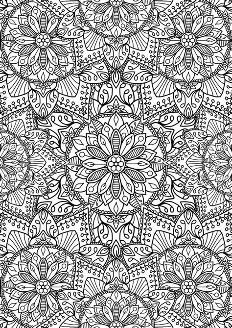 full page geometric coloring pages  adults  mandala coloring