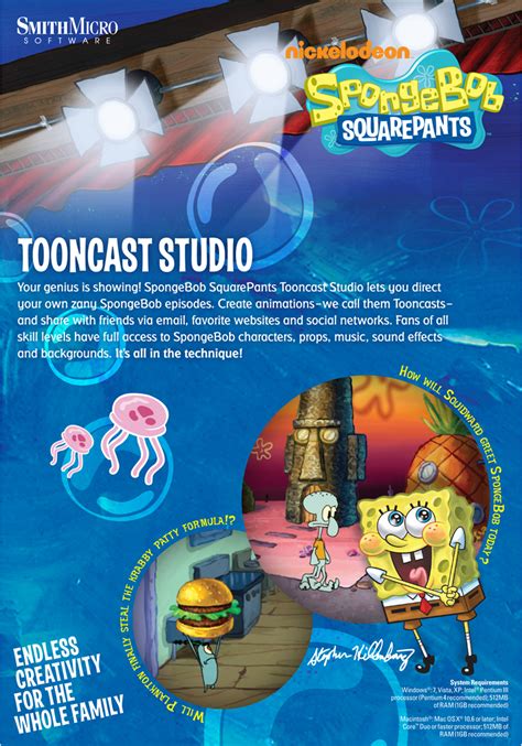 tentakl ross mccord packaging spongebob squarepants tooncast studio