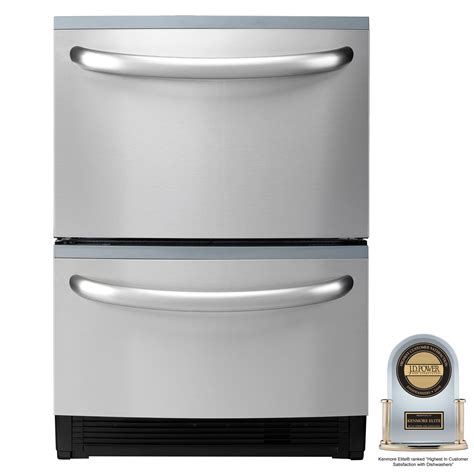 kenmore elite   double drawer dishwasher  ultra wash system