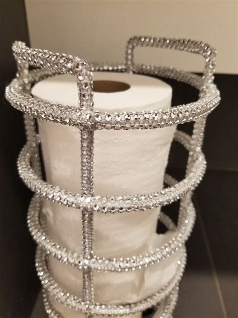 bling toilet tissue stacking stand etsy