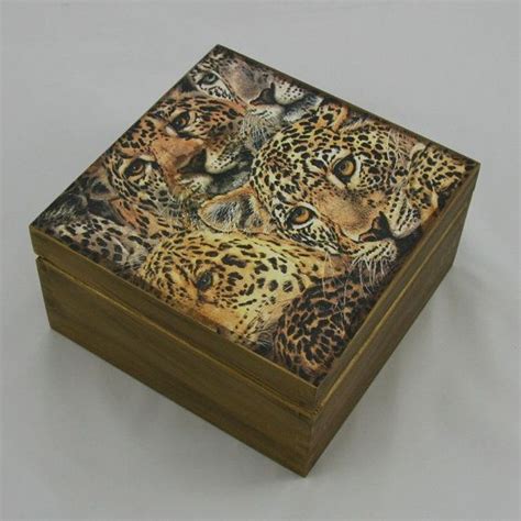 wooden box leopards  unique items products decorative boxes