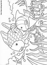 Fish Rainbow Coloring Pages Everfreecoloring Printable sketch template