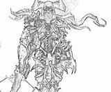 Demon Hunter Coloring Diablo Pages Female Printable Yumiko Fujiwara Template sketch template