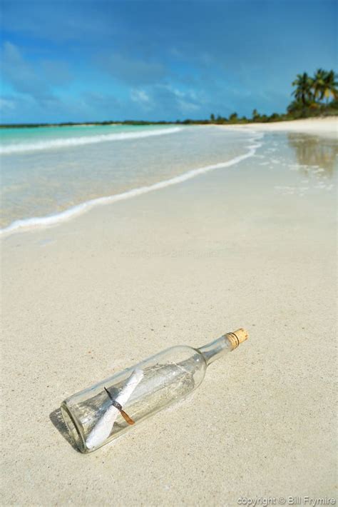 Message In A Bottle On Beach