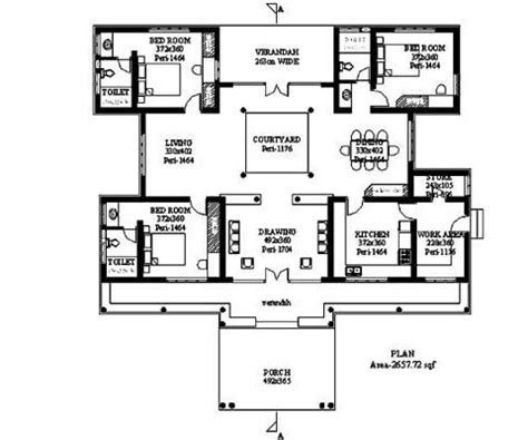 courtyard houses  india google search indian house plans traditional house plans model
