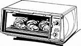 Clipart Toaster Microwave Practica sketch template