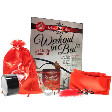 weekend in bed 2 tie me up game kit shop little genie products at