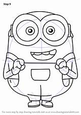 Minions Bob Draw Step Drawing Minion Cartoon Sketch Coloring Drawingtutorials101 Drawings Easy Pages Disney Tutorials Kids Cute Adding Necessary Finishing sketch template