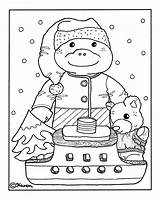 Colour Doll Postcards Christmas Farvelægge Til Og Bamse Jule Dukke Postkort Bear Karen Paper Frede Cutouts Karens Kravlenisser sketch template