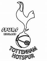 Pages Tottenham Hotspur Coloring Logos Coloringpagesonly sketch template