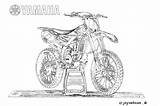Yamaha Colouring Bike Motor Motorcycle Mx Contest sketch template