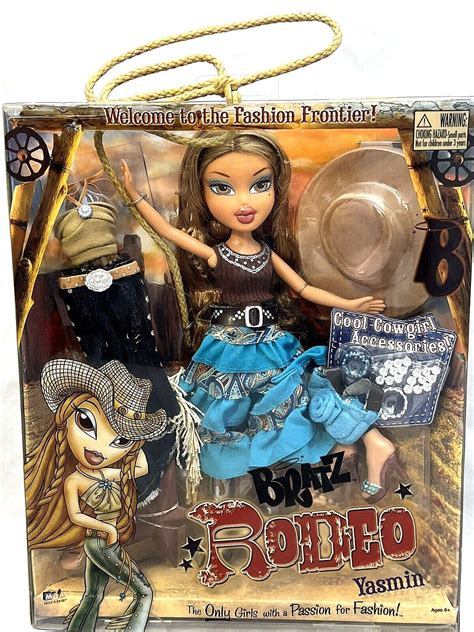 bratz rodeo yasmin fashion doll cowgirl rare htf nrfb but top can be