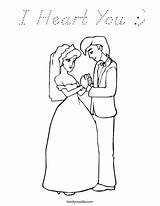 Coloring Luck Heart Favorites Login Add Twistynoodle Groom Bride Noodle sketch template