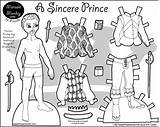 Paper Dolls Monday Marisole Doll Printable Print Prince Clothing Color Personas Fairy Thin Friends Click Male Sincere Tale Beard Renaissance sketch template