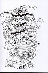 Invasion Kerby Rosanes Colorier Garabatos Ausmalen Doodles Idée Gribouillages Adulte Game Vorlagen Erwachsene Artistiques sketch template