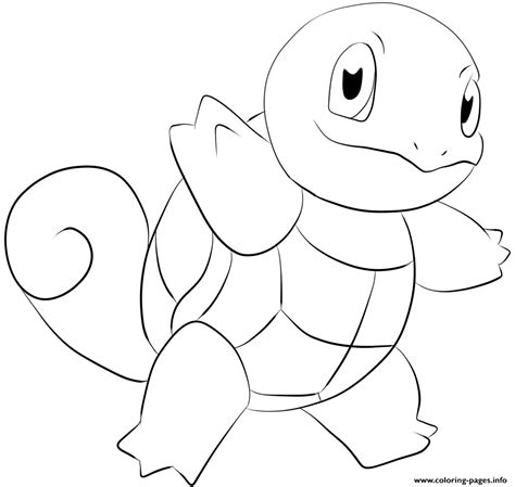 squirtle pokemon coloring pages printable