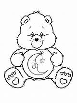 Bedtime Sentado Ursinho Carebears Coloriage Bisounours Adulte Sheets Tudodesenhos Urso Carebear Enfant sketch template