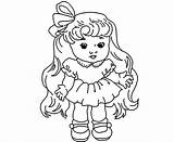 Doll Drawing Drawings Dolls Sketch Coloring Pencil Kids Kid Template Wallpaper Colour Getdrawings sketch template