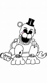 Freddy Fnaf Withered Fazbears Paintingvalley sketch template