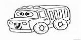 Coloring Truck Preschool Kindergarten sketch template