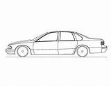 Impala Chevy Coloring Pages Ss Cars Line Impalassforum Body sketch template