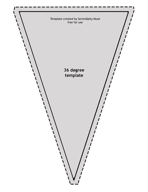 large triangle template
