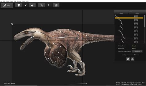 dinosour bones    animate  skeletal dinosaur character