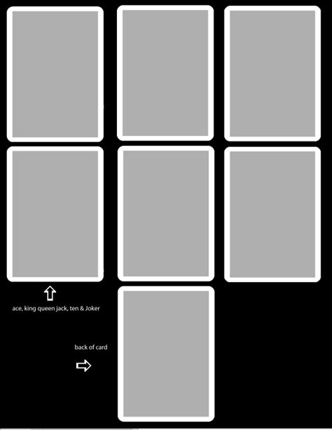playing card design template images printable blank playing cards