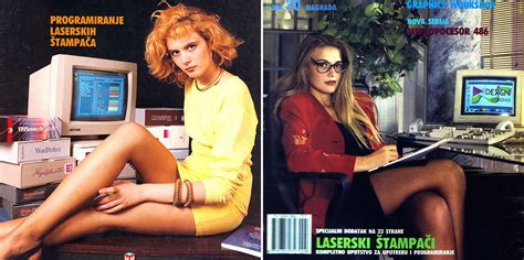 vintage yugoslavian computer magazine cover girls of the 1980s 90s