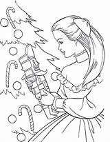 Barbie Christmas Coloring Pages Nutcracker Print sketch template