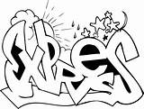 Graffiti Coloring Sketches Pages sketch template