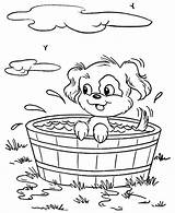 Coloring Pages Dog Puppy Printable Dogs Color Print Bucket Animal Kids Clipart Colouring Printables Raisingourkids Animals Bath Books Colour Baby sketch template