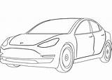 Tesla Colorear Desenho Roadster Cybertruck Colorironline sketch template