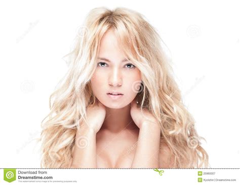 mooi meisje met blond haar royalty vrije stock fotografie