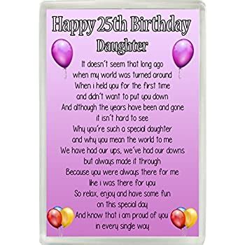 happy  birthday daughter poem jumbo fridge magnet ideal birthday