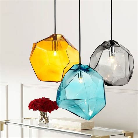 25 best collection of turquoise blue glass pendant lights pendant