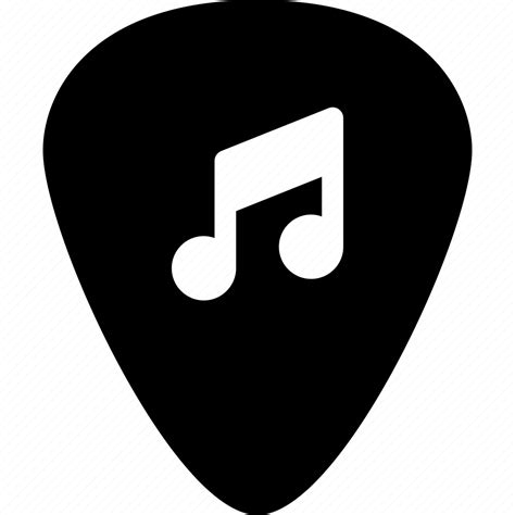 guitar instrument  pick icon   iconfinder