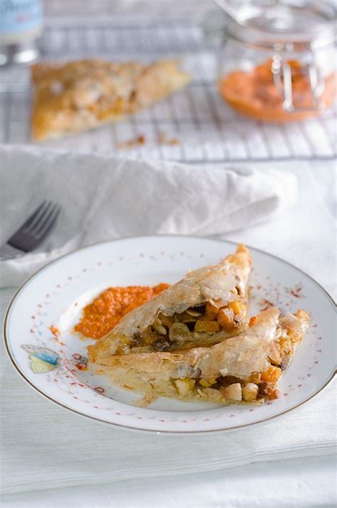 Moroccan Vegetarian Bastilla With Butternut Chickpeas And