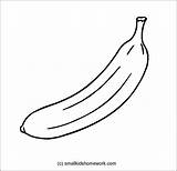 Banana Outline Fruits Drawing Kids Sketch Line Coloring Colouring Pages Drawings Grapes Print Papaya Getdrawings Milkshake Draiwng Little Paintingvalley Search sketch template