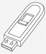 Pendrive Pngfind Kindpng sketch template