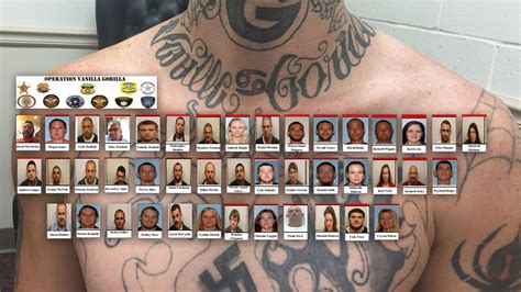 more than 40 ghost face gangsters white supremacist gang members