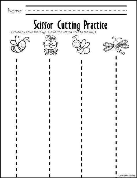 cutting activities  kindergarten  printable  printable