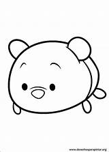 Tsum Coloring Pages Disney Print Pooh sketch template